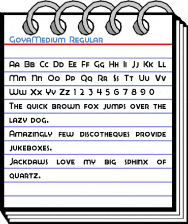 GoyaMedium Font