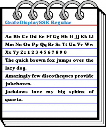 GrafeDisplaySSK Font