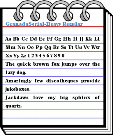 GranadaSerial-Heavy Regular Font