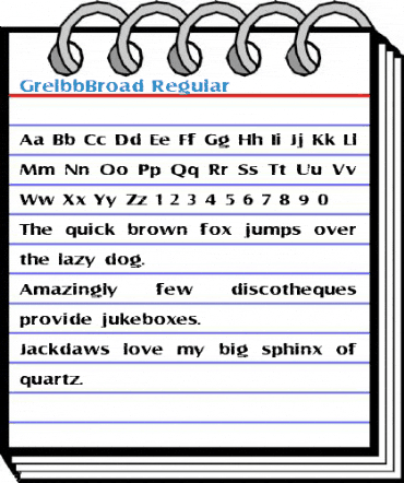 GrelbbBroad Font