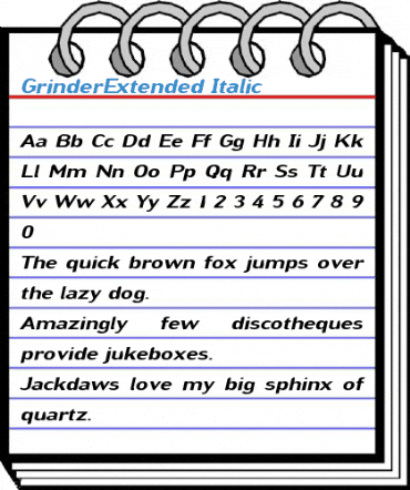 GrinderExtended Font