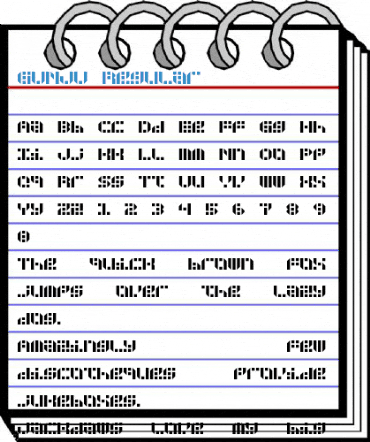 GUNJU Regular Font