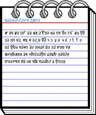 Gurmukhi-Normal Regular Font