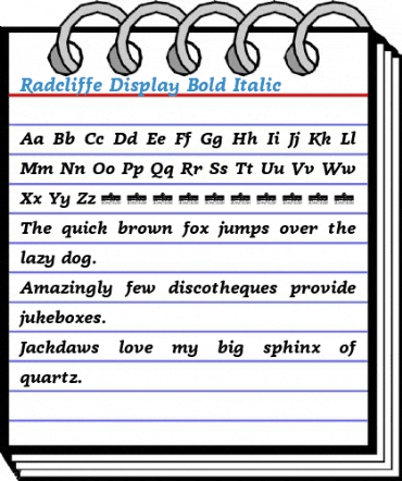 Radcliffe Display Font