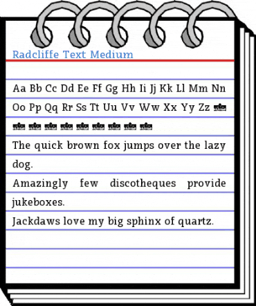Radcliffe Text Medium Font