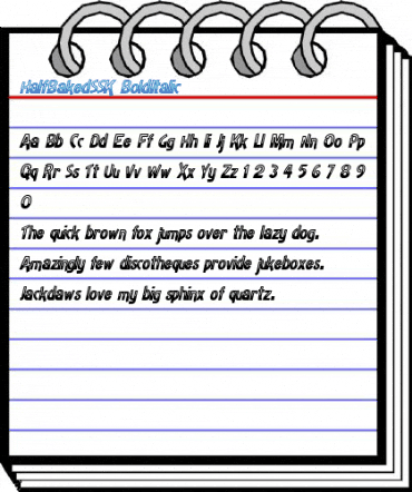 HalfBakedSSK Font