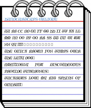 HandcartCaps Font