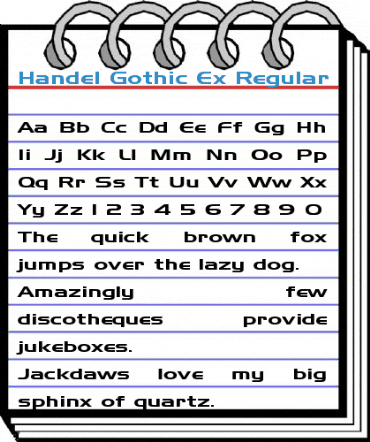 Handel Gothic Ex Font