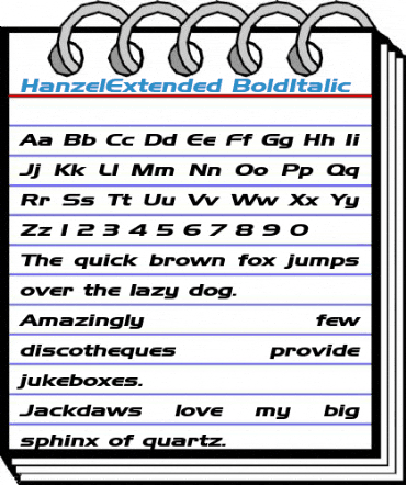 HanzelExtended Font