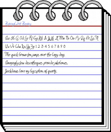 HavingWrit Font