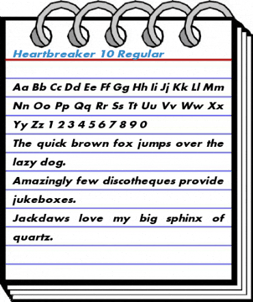 Heartbreaker 10 Regular Font