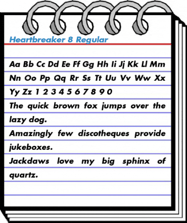 Heartbreaker 8 Regular Font