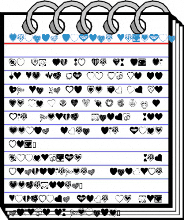 Hearts Galore Regular Font