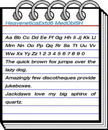 HeaveneticaExtd6 Font