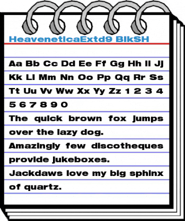 HeaveneticaExtd9 Font