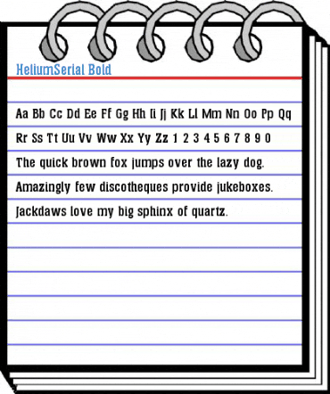 HeliumSerial Font