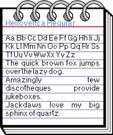 Hellovetica Regular Font