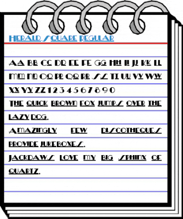 HeraldSquare Regular Font