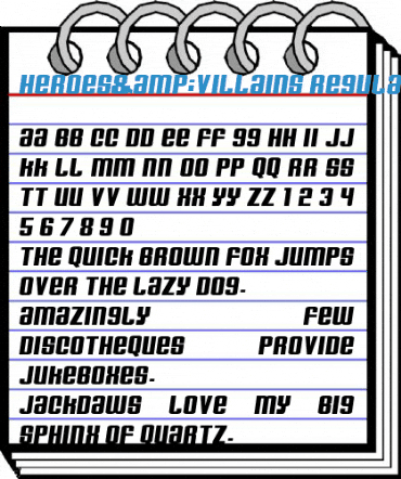 Heroes&Villains Regular Font