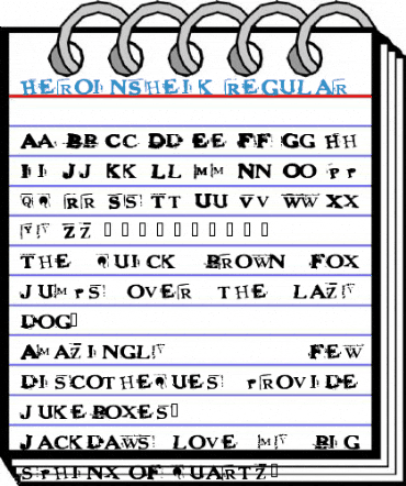 HeroinSheik Regular Font