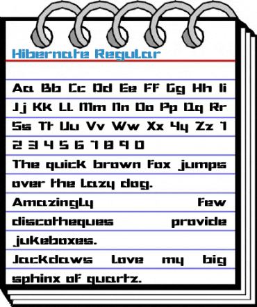 Hibernate Regular Font