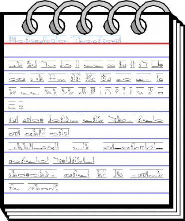 Hieroglyphic Cartouche Font