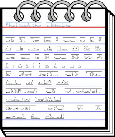 Hieroglyphic Regular Font