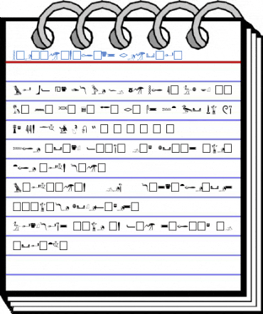 Hieroglyphics Regular Font