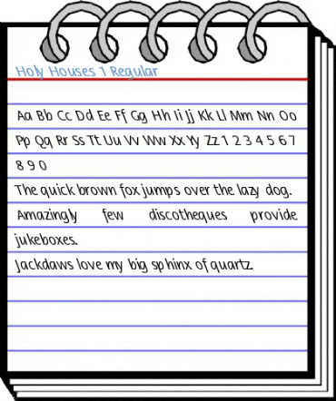 Holy Houses 1 Regular Font