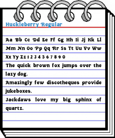 Huckleberry Regular Font