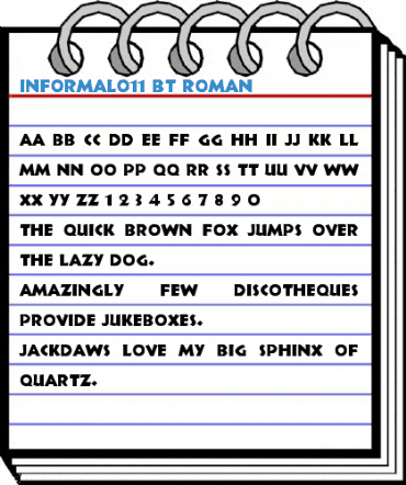 Informal011 BT Font