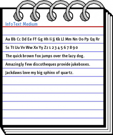 InfoText Font