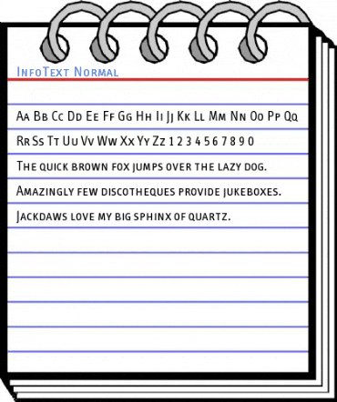 InfoText Font