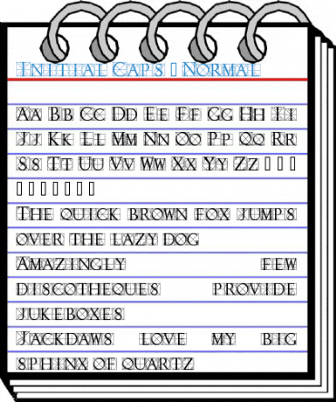 Initial Caps 3 Normal Font