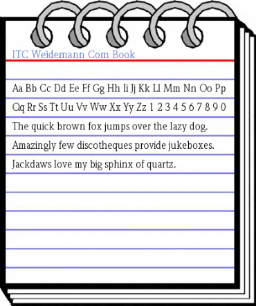 ITC Weidemann Com Font