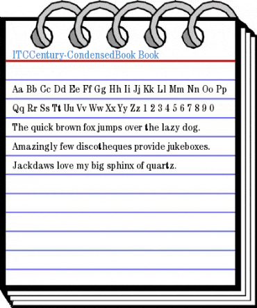 ITCCentury-CondensedBook Font