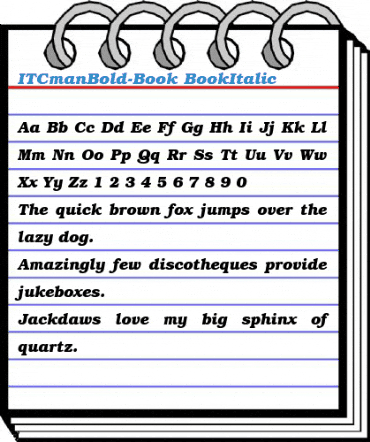 ITCmanBold-Book Font