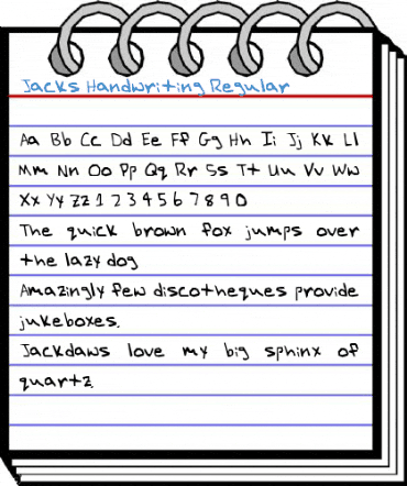 Jacks Handwriting Regular Font