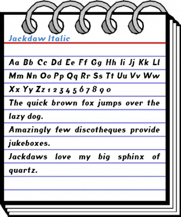 Jackdaw Italic Font