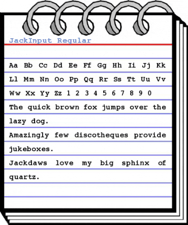 JackInput Regular Font