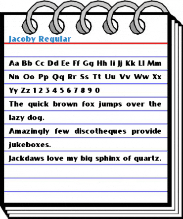 Jacoby Font