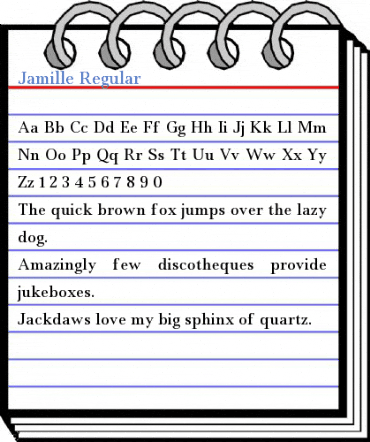Jamille Regular Font