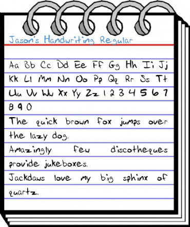 Jason's Handwriting Font