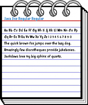 Java Jive Regular Regular Font