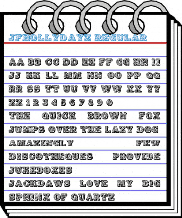 JFHollyDayz Regular Font