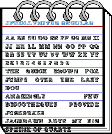 JFHollyNites Regular Font