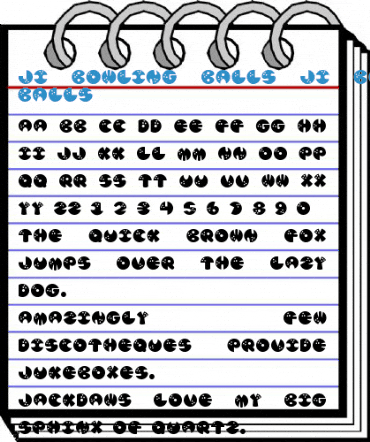 JI Bowling Balls Font