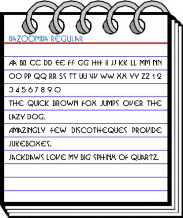 Bazoomba Regular Font