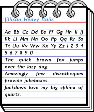 Jillican Heavy Font