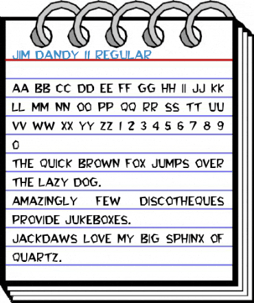 Jim Dandy 11 Font